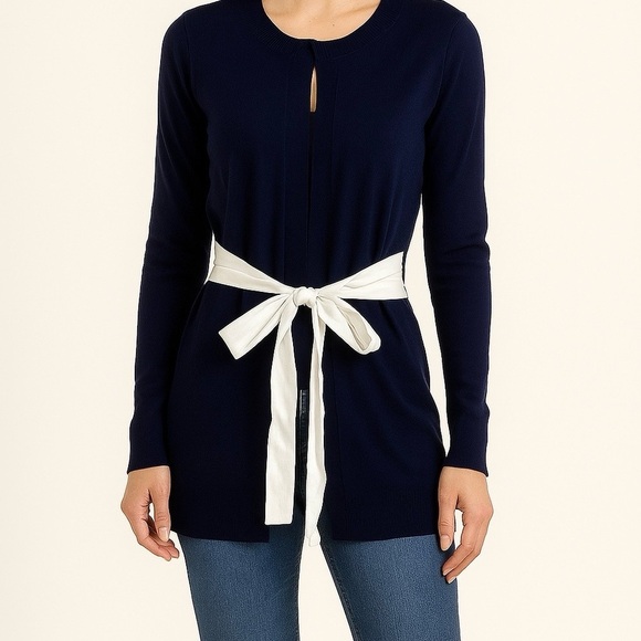 Lane Bryant Sweaters - Lane Bryant NWT Navy Open Front Cardigan Sweater Size 10/12